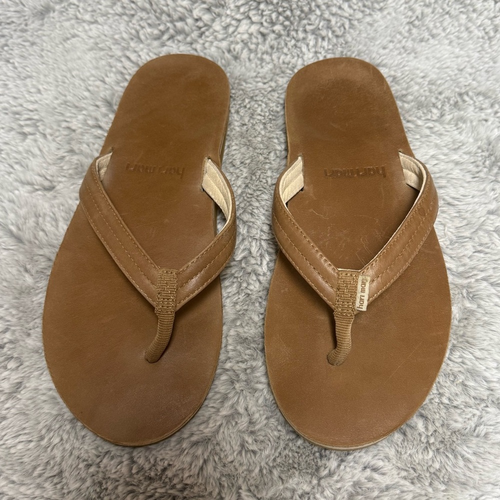 Hari Mari Leather Women's Flip Flops - Picture 2 of 4